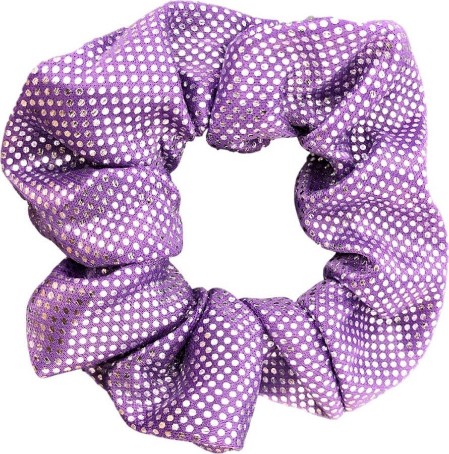 Lajetti Glitter Scrunchie Paars Turnwokkel Haarelastiek Haarwokkel Turn scrunchies