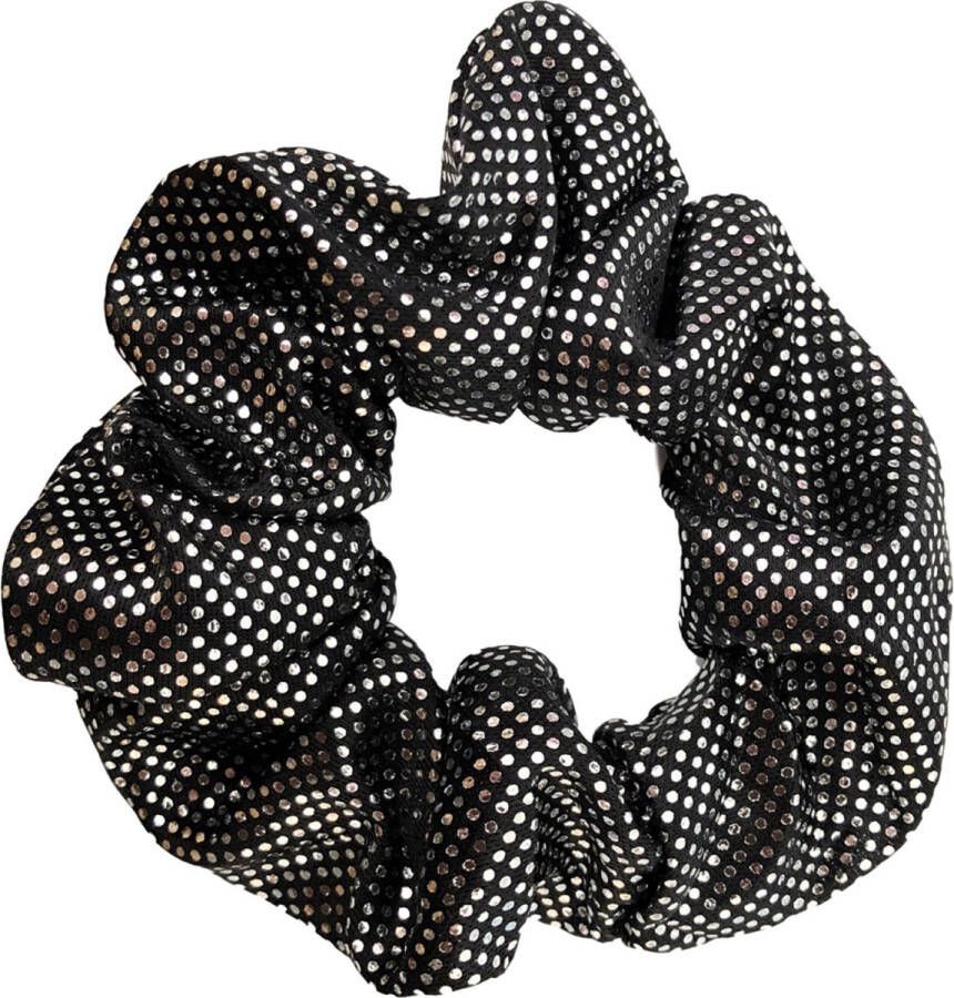 Lajetti Glitter Scrunchie Zwart Turnwokkel Haarelastiek Haarwokkel Turn scrunchies