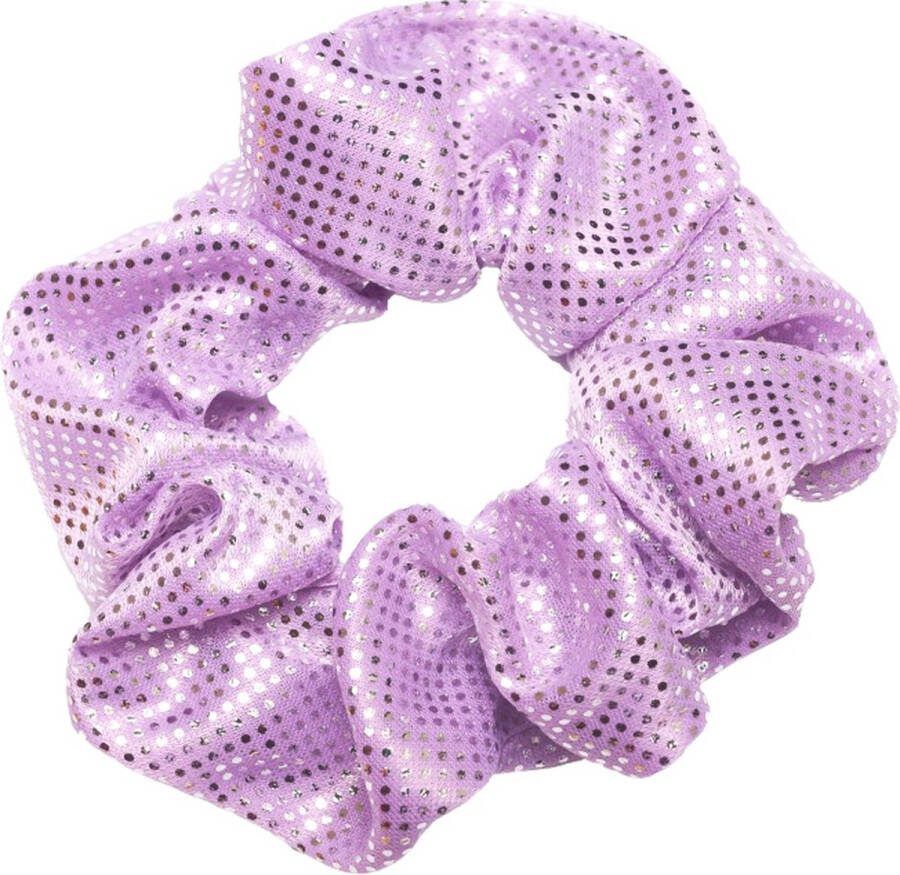 Lajetti Paarse Glitter Scrunchie Turnwokkel Haarelastiek Haarwokkel Turn scrunchies