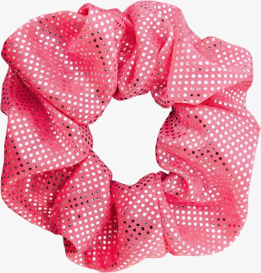 Lajetti Roze Glitter Scrunchie Turnwokkel Haarelastiek Haarwokkel Turn scrunchies