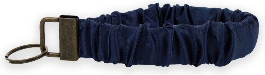 Lajetti Scrunchie Sleutelhanger Donkerblauw Sleutelbos
