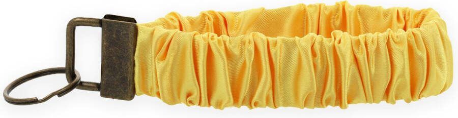 Lajetti Scrunchie Sleutelhanger Geel Sleutelbos