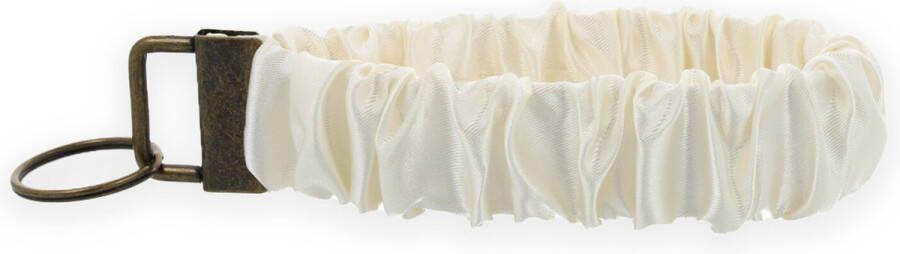Lajetti Scrunchie Sleutelhanger Ivoor Sleutelbos
