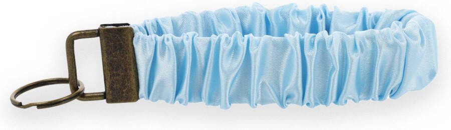 Lajetti Scrunchie Sleutelhanger Lichtblauw Sleutelbos