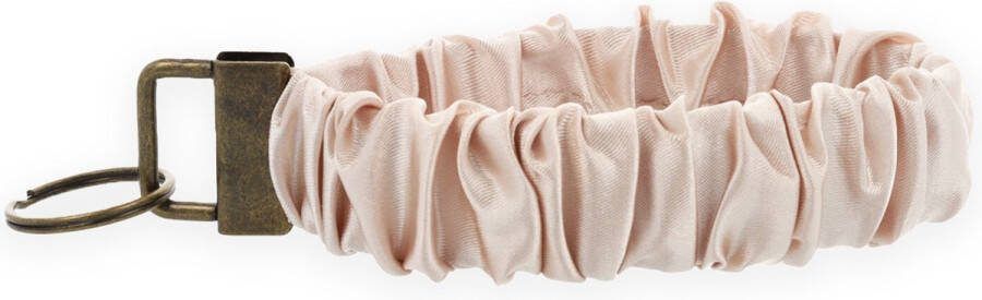 Lajetti Scrunchie Sleutelhanger Taupe Sleutelbos