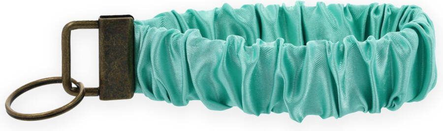 Lajetti Scrunchie Sleutelhanger Turquoise Sleutelbos