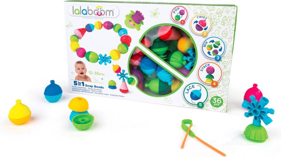 Lalaboom Educatieve Kralen en Accessoires 36 Stuks