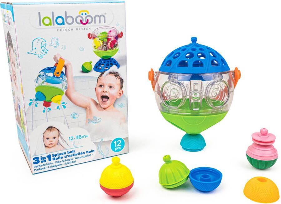 Lalaboom Plonsbal en educatieve kralen (12 st)
