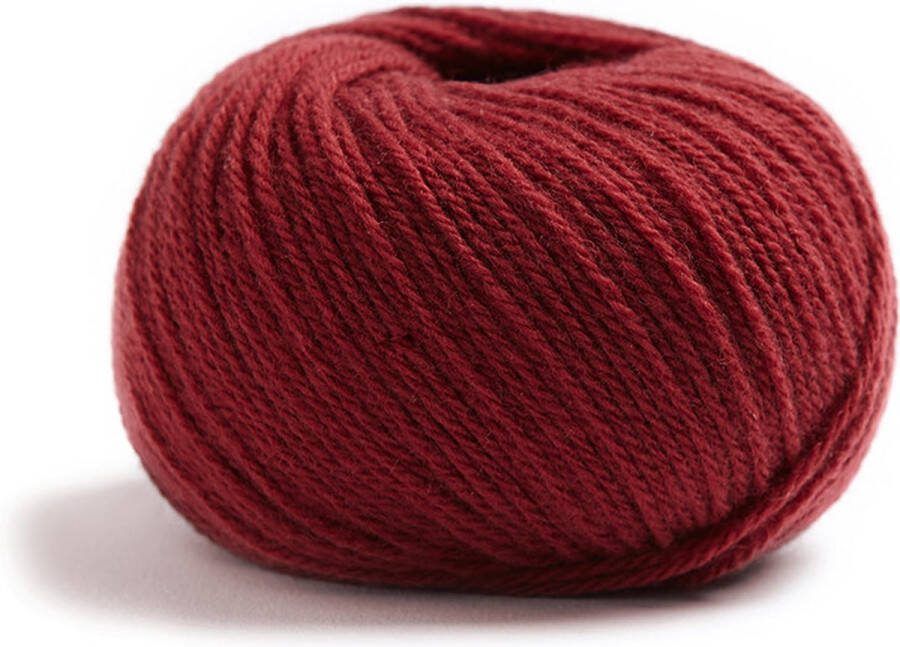 Lamana Como 100 % Merino Superfine garen Wordt per 5 stuks verkocht -120 m. 25 gr. Kleur : Burgundy (56)