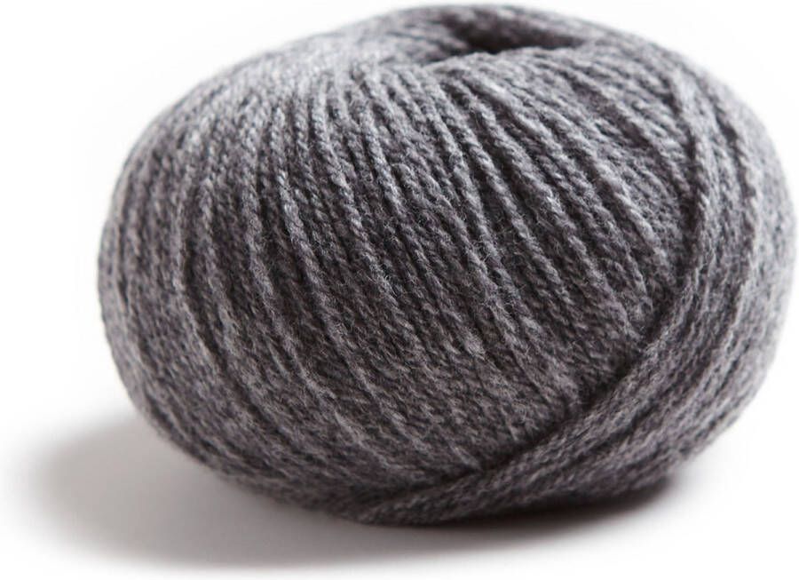Lamana Como 100 % Merino Superfine garen Wordt per 5 stuks verkocht -120 m. 25 gr. Kleur : Slate Grey Melange (28M)