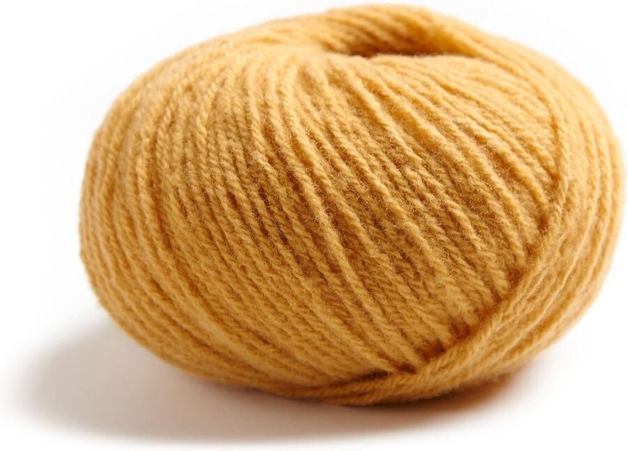 Lamana Como 100 % Merino Superfine garen Wordt per 5 stuks verkocht -120 m. 25 gr. Kleur : Curry (08)