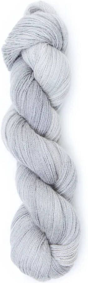 Lamana Piura Arte 100 % Zuivere handgeverfde baby alpaca garen 400 m. 50gr. Silver Grey (05)