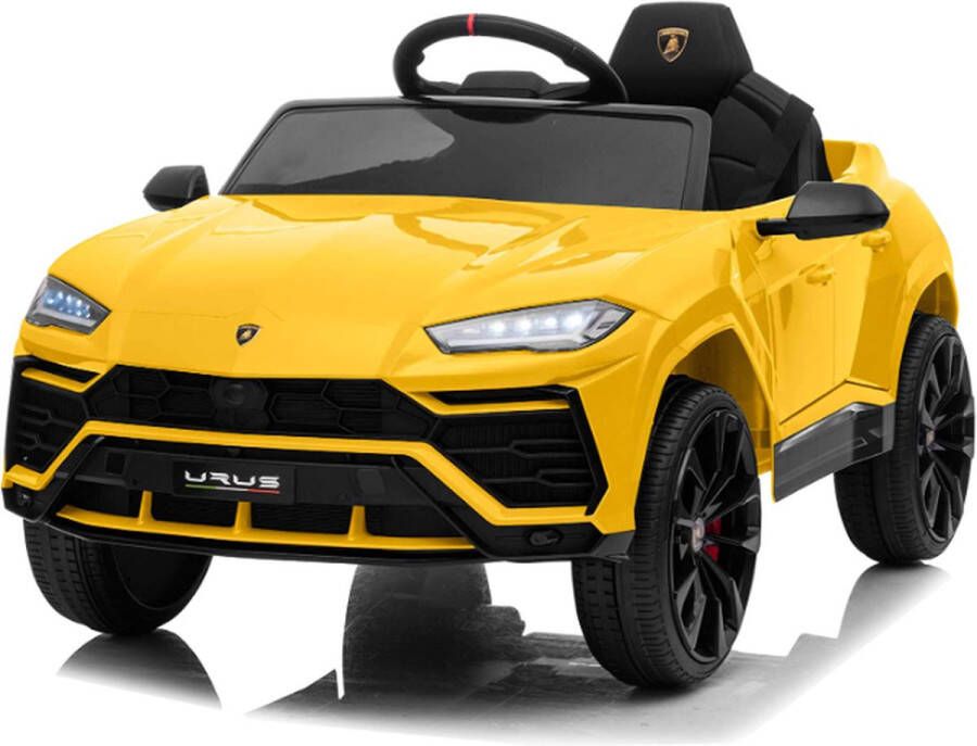 Lamborghini Elektrische kinderauto Urus 12V Accu auto voor kinderen Met Afstandsbediening (Geel)
