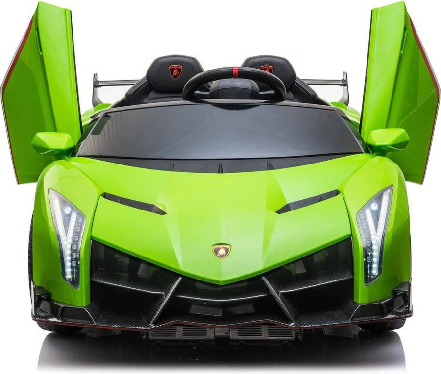 Lamborghini Elektrische Kinderauto Veneno 4x4 Gif Groen 2 persoons 24V Met Afstandsbediening FULL OPTION
