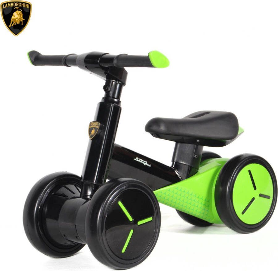 Lamborghini Loopfiets Mini met Anti-slip Wielen 1- tot 3 jaar Groen