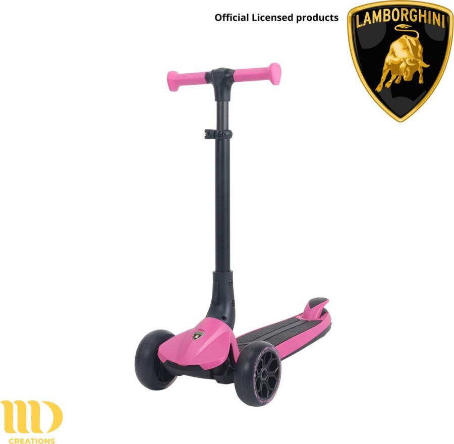 Lamborghini Scooter kinderen kinderstep 3 wielen kinderstep Lambo scooter step kinderen step L3 roze