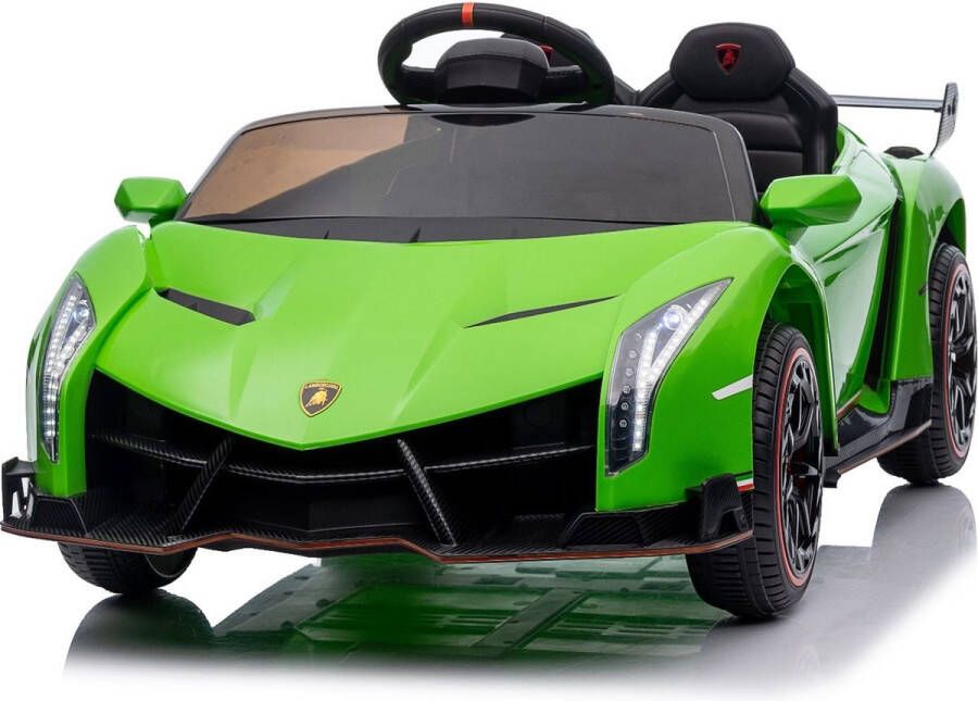 Lamborghini Veneno Elektrische Kinderauto Krachtige Accu Accuvoertuig op Afstand Bestuurbaar Veilig Voor Kinderen MP3 Muziek Verlichting Groen