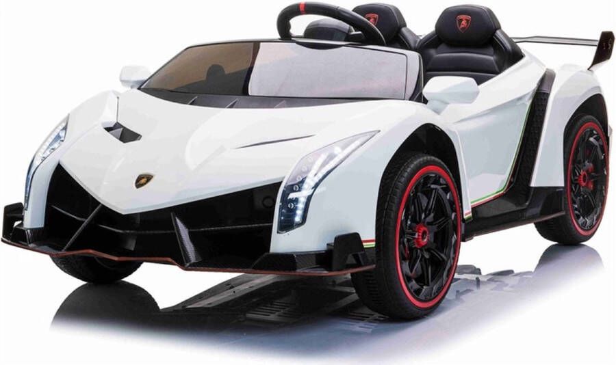 Lamborghini Veneno Wit 2-zits 12V Kinderauto