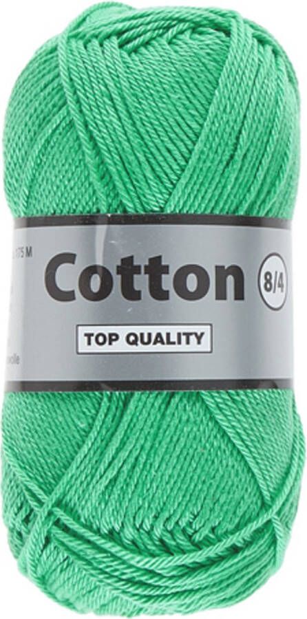 Lammy Yarns Cotton eight 8 4 5 bollen van 50 gram pacific green (370) dun katoen garen