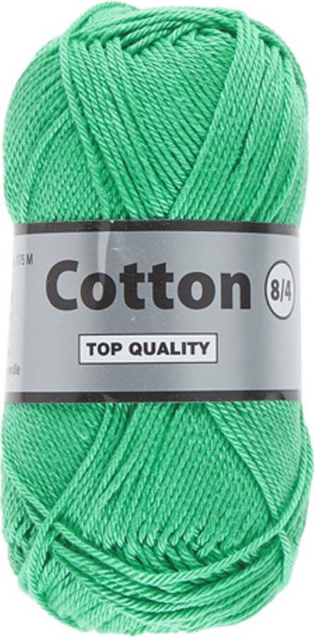 Lammy Yarns Cotton eight 8 4 Pacific green (370) 1 bol van 50 gram dun katoen garen
