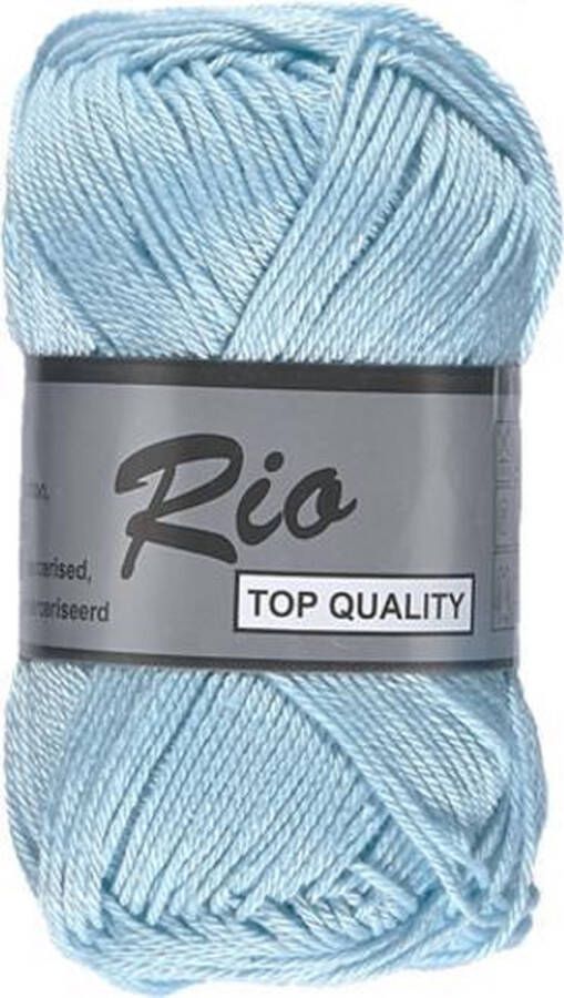 Lammy Yarns Rio katoen garen aqua blauw (459) naald 3 a 3 5 mm 1 bol