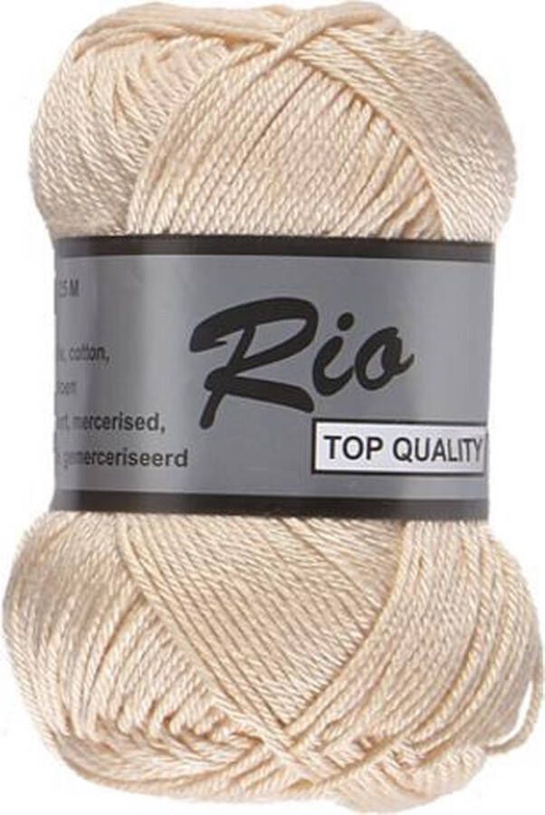 Lammy Yarns Rio katoen garen beige (218) naald 3 a 3 5 mm 1 bol