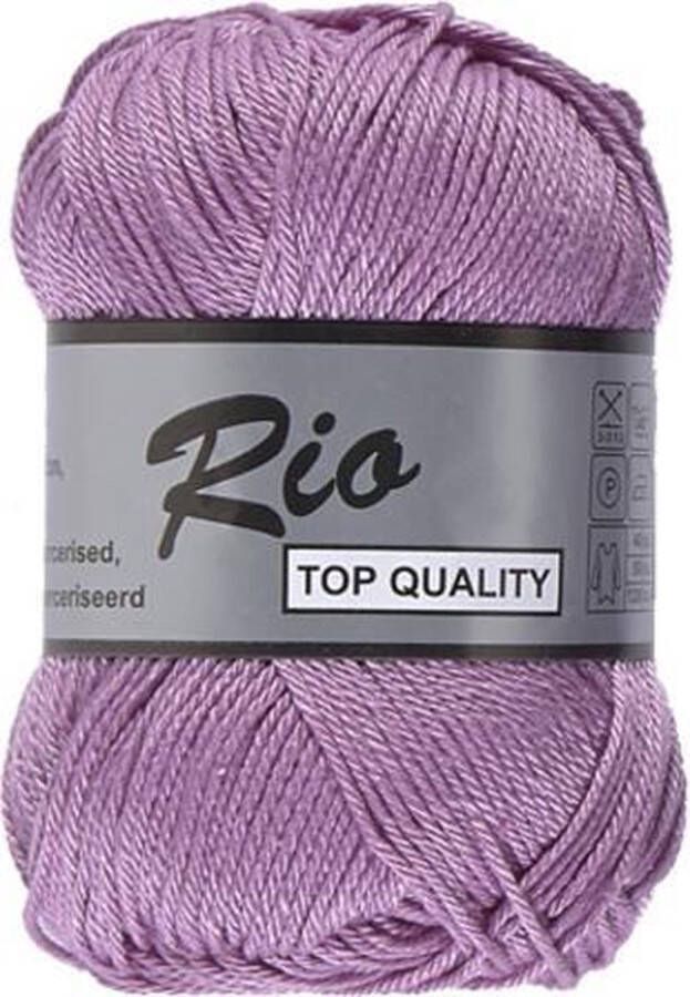 Lammy Yarns Rio katoen garen donker lila (740) naald 3 a 3 5 mm 1 bol