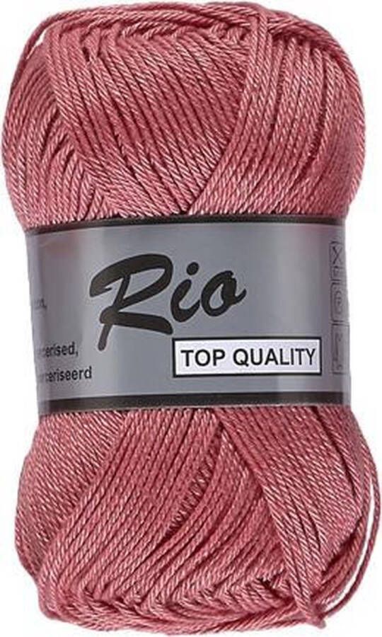 Lammy Yarns Rio katoen garen framboos roze (730) naald 3 a 3 5 mm 1 bol