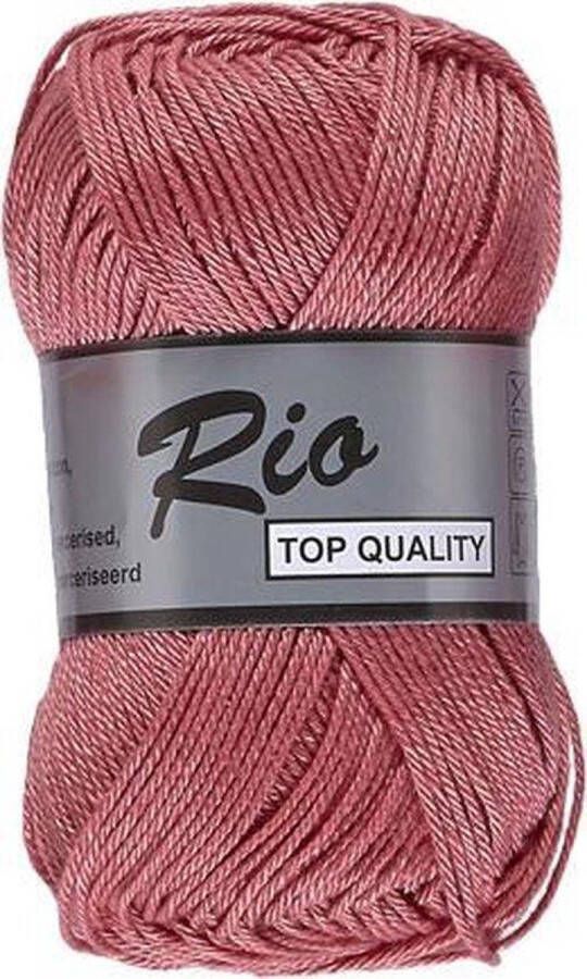 Lammy Yarns Rio katoen garen framboos roze (730) naald 3 a 3 5mm 10 bollen