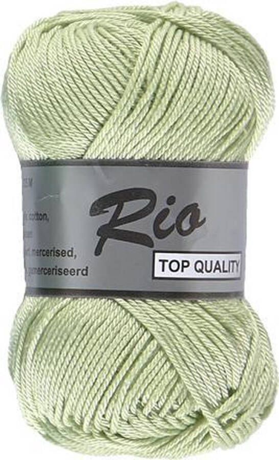 Lammy Yarns Rio katoen garen fris mint (045) naald 3 a 3 5mm 10 bollen