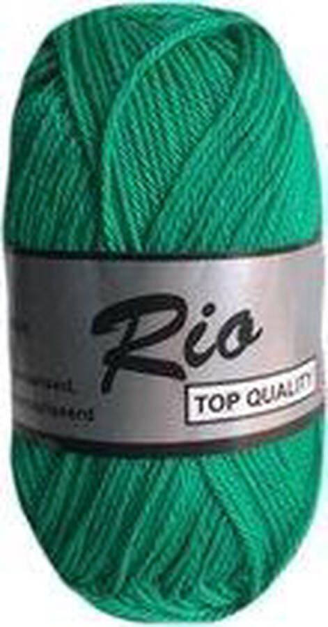 Lammy Yarns Rio katoen garen groen (370) naald 3 a 3 5mm 10 bollen