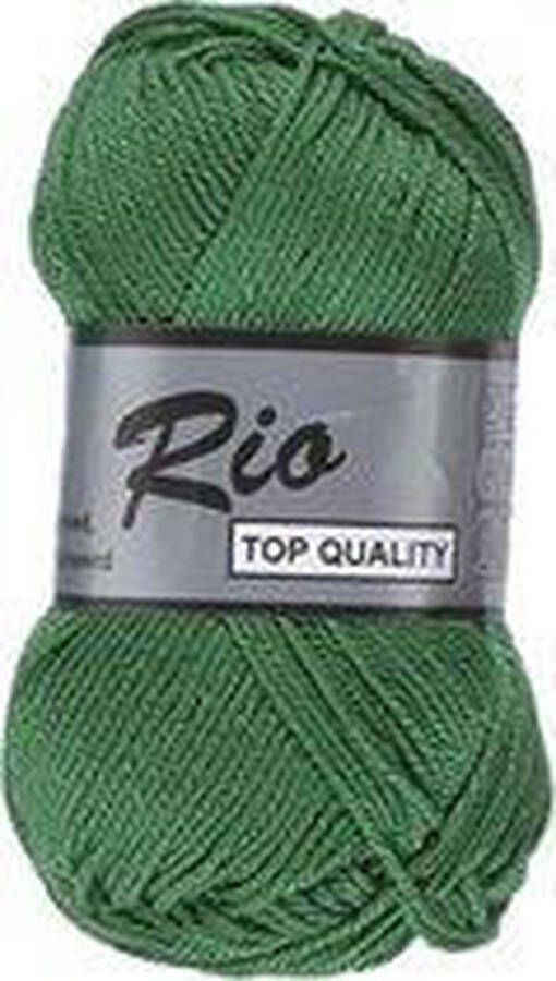 Lammy Yarns Rio katoen garen kerst groen (373) naald 3 a 3 5mm 10 bollen
