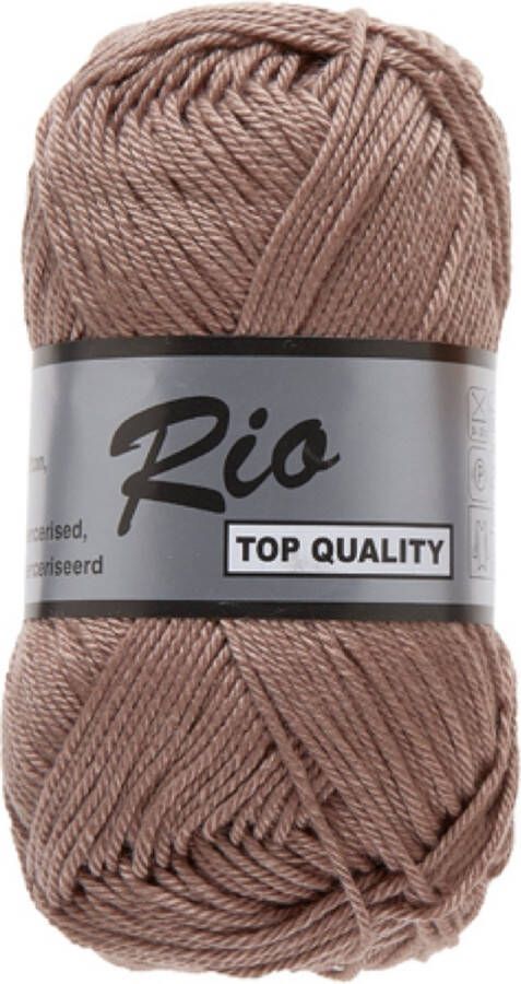 Lammy Yarns Rio Katoen garen Lever (118) 10 bollen van 50 gram pendikte 3 -3 5 mm