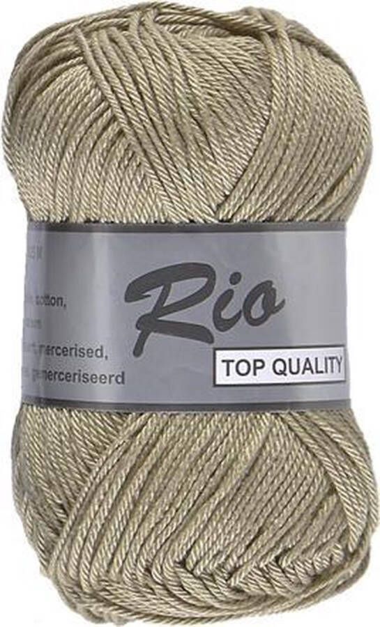 Lammy Yarns Rio katoen garen licht beige bruin (074) naald 3 a 3 5 mm 5 bollen