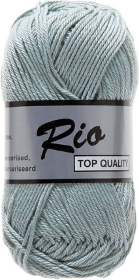 Lammy Yarns Rio Katoen garen Licht zeegroen blauw (851) 10 bollen van 50 gram pendikte 3 5 mm