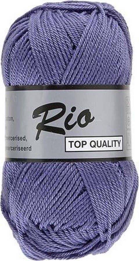 Lammy Yarns Rio katoen garen lila paars (764) naald 3 a 3 5mm 10 bollen