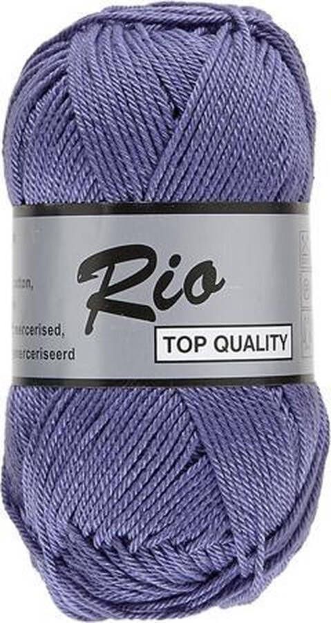 Lammy Yarns Rio katoen garen lila paars (764) naald 3 a 3 5mm 5 bollen