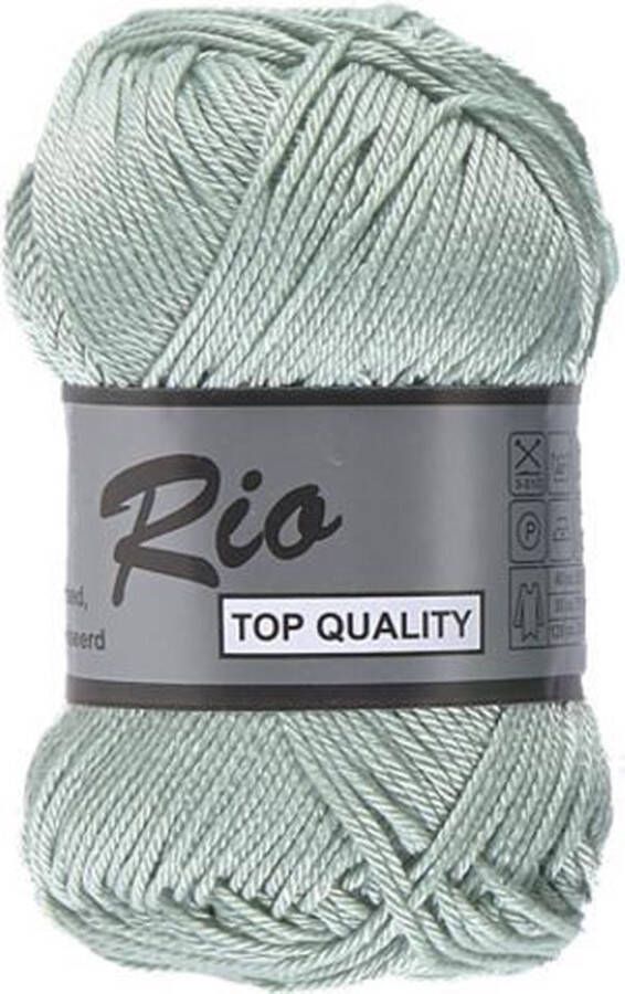 Lammy Yarns Rio katoen garen mint (062) naald 3 a 3 5 mm 1 bol