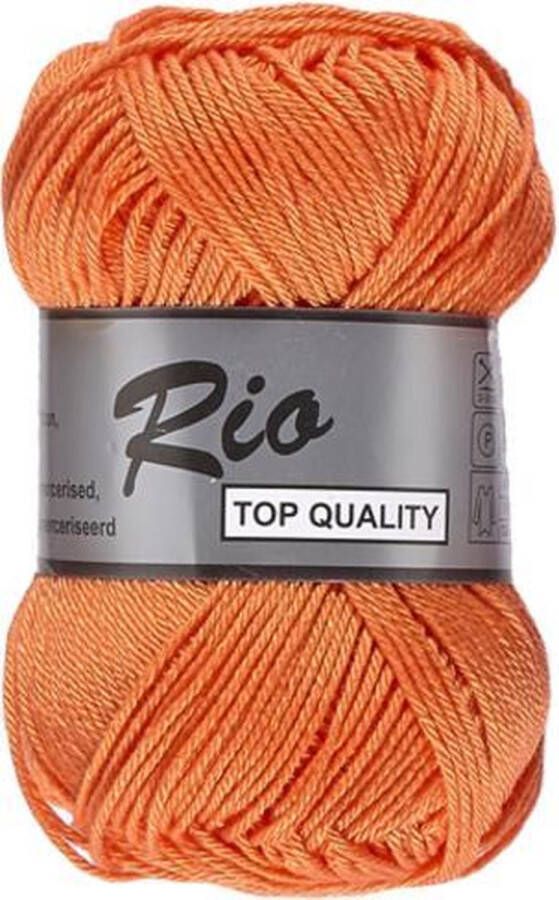 Lammy Yarns Rio katoen garen oranje (028) naald 3 a 3 5 mm 1 bol