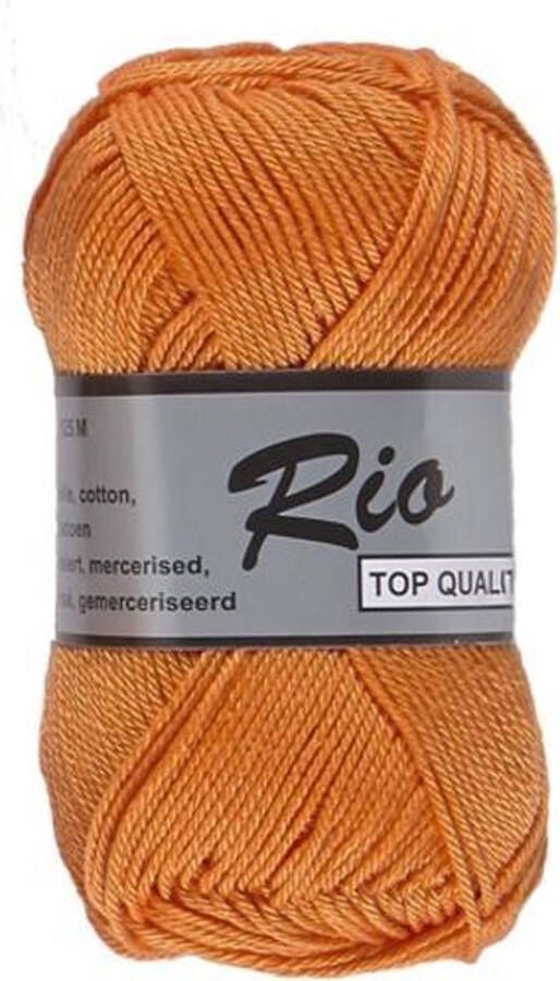 Lammy Yarns Rio katoen garen oranje (041) naald 3 a 3 5 mm 1 bol