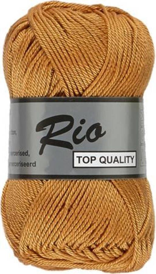 Lammy Yarns Rio katoen garen oranje bruin (116) naald 3 a 3 5 mm 1 bol