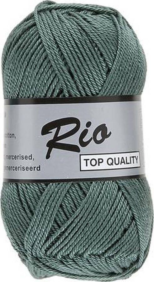 Lammy Yarns Rio katoen garen oud groen (458) naald 3 a 3 5mm 5 bollen