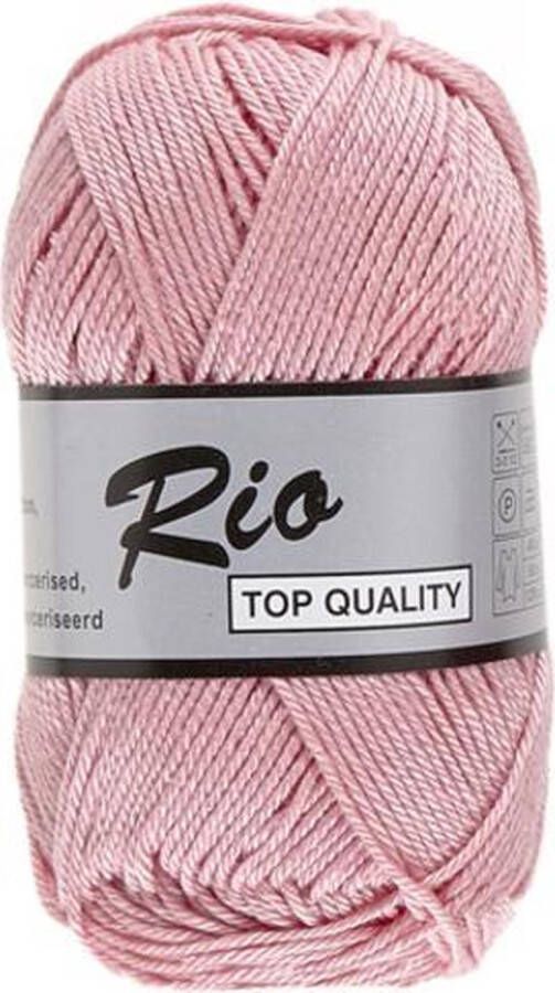 Lammy Yarns Rio katoen garen oud roze (712) naald 3 a 3 5 mm 1 bol