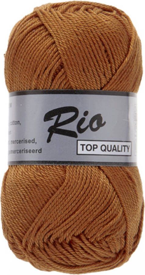Lammy Yarns Rio Katoen garen roest (860) 5 bollen van 50 gram pendikte 3 5 mm