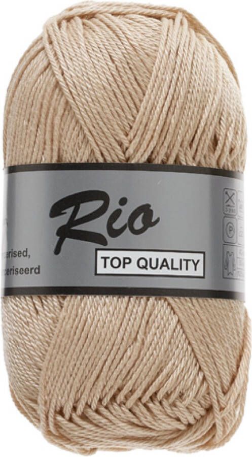 Lammy Yarns Rio Katoen garen Skin (215) 1 bol van 50 gram pendikte 3 5 mm