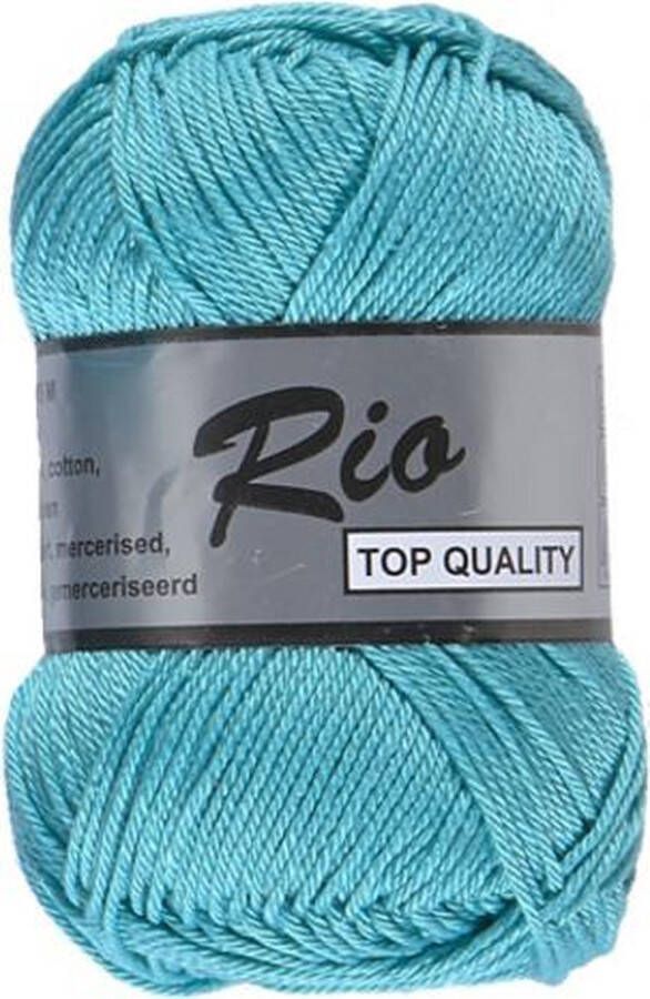 Lammy Yarns Rio katoen garen turquoise (452) naald 3 a 3 5 mm 1 bol