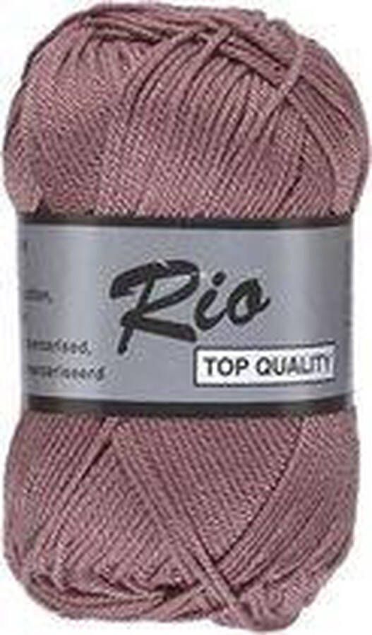 Lammy Yarns Rio katoen garen vintage roze (760) naald 3 a 3 5mm 10 bollen