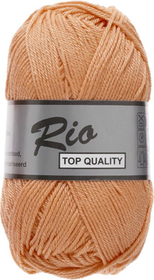 Lammy Yarns Rio Koeten garen koraal 065 1 bol van 50 gram pendikte 3.5 mm