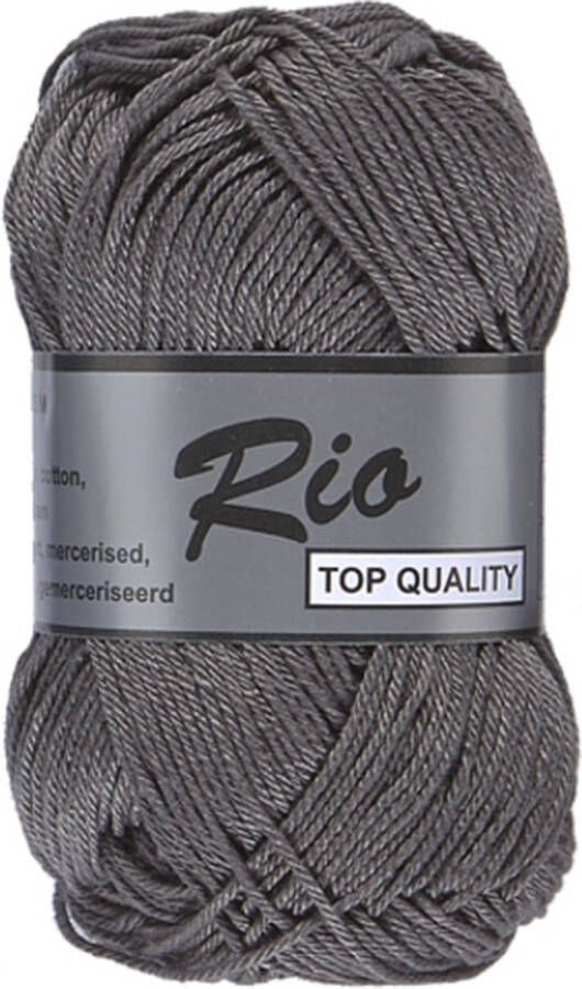 Lammy Yarns Vijf bollen grijs garen (5 x 50 gram 100% katoen) van