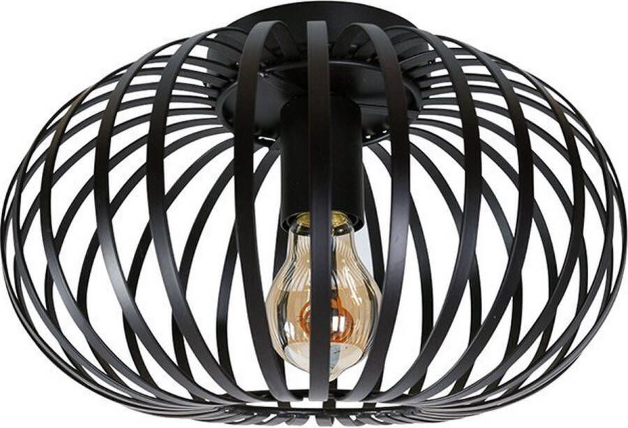 Lampidee Jordan Plafonnière 1-lichts D: 30 cm zwart Modern